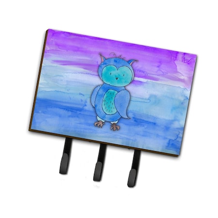 Carolines Treasures Blue Owl Watercolor Leash or Key Holder BB7426TH68
